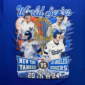 New York Yankees x LA Los Angeles Dodgers World Series baseball shirt